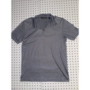 TravisMathew Men’s Small Polo Shirt Grayish Blue Short Sleeve Golf Casual